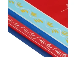 Mesa de centro pintada à mão mangueira maciça vermelho PT125199