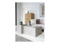 Mesa de Centro Prague, Cinzento, 40x40x45 cm, Kendra Home