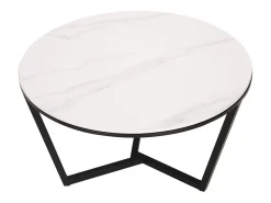 Mesa de centro preto branco modig m66 80x45x80 cm