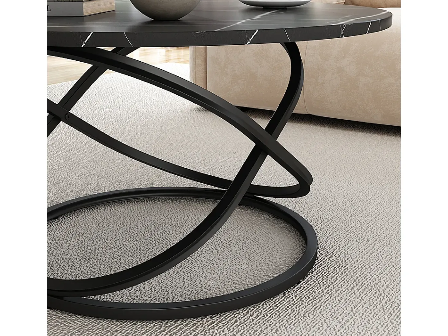 Mesa de centro preto 79.5x62x46 calgary