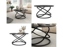 Mesa de centro preto 79.5x62x46 calgary