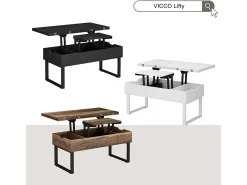 Mesa de centro preto 100x50x48.5 lifty