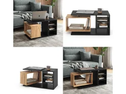 Mesa de centro preto 88x35x40 rafi