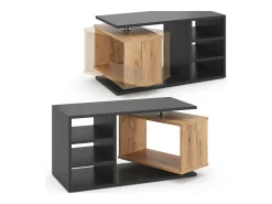 Mesa de centro preto 88x35x40 rafi