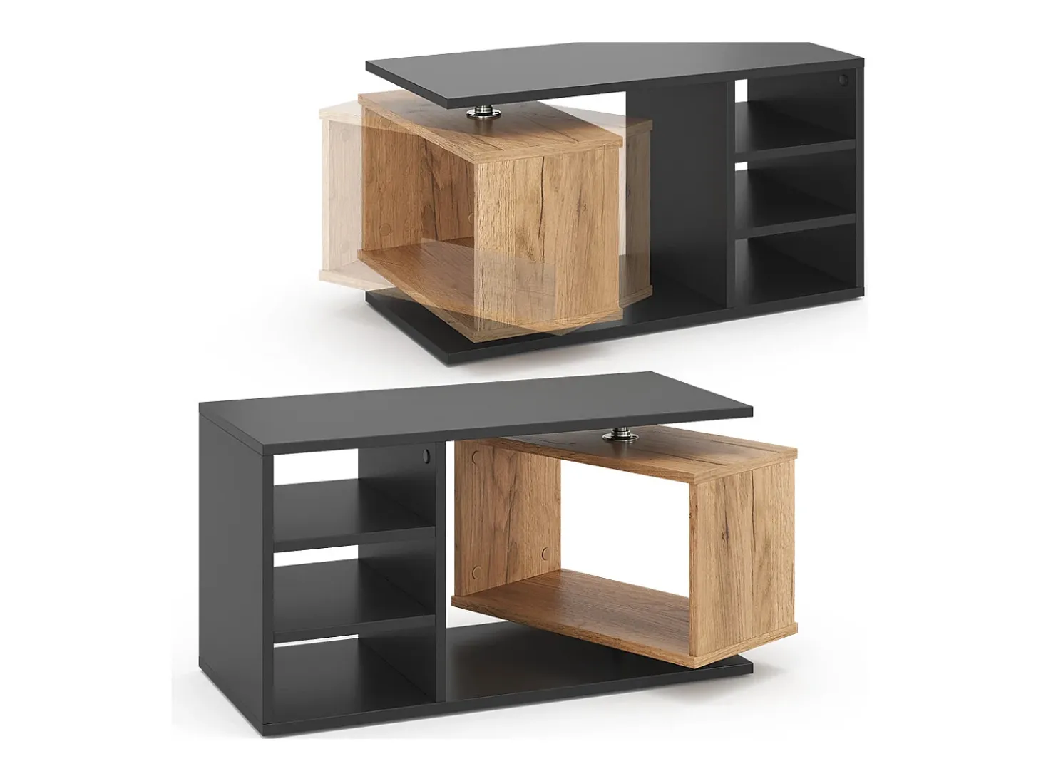 Mesa de centro preto 88x35x40 rafi