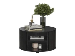 Mesa de centro preto 80x80x45 selva