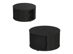 Mesa de centro preto 80x80x45 selva