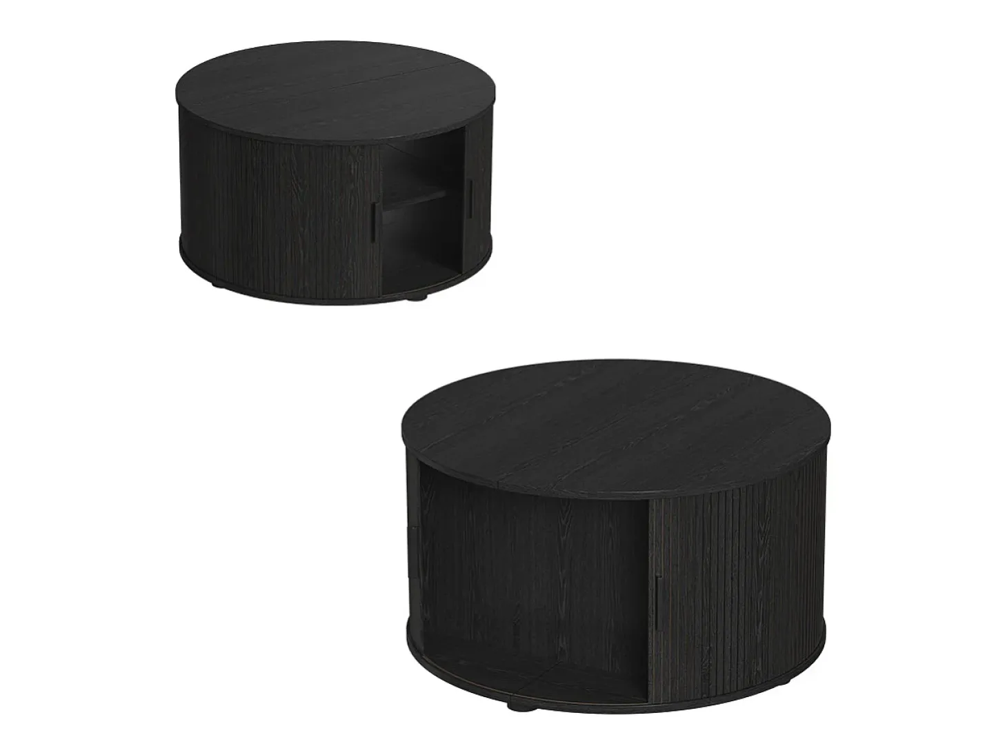 Mesa de centro preto 80x80x45 selva
