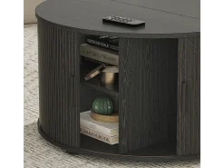 Mesa de centro preto 80x80x45 selva