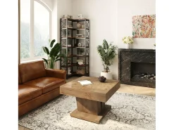 Mesa de Centro Quadrada de 80cm para Sala de Estar