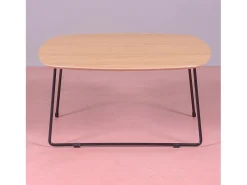 Mesa de centro quadrada em Madeira de Carvalho (80x80cm) - Modin - Carvalho