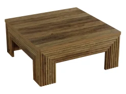 Mesa de Centro Quadrada para Sala de Estar, Mesa Central Grande de 100cm