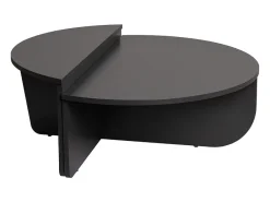 Mesa de centro redonda antracite 90cm modular VARI