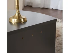 Mesa de centro redonda antracite 90cm modular VARI