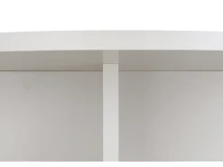 Mesa de centro redonda com tampo laminado de 3 cm taupe 100 cm