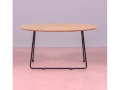 Mesa de centro redonda de carvalho (80cm) - Modin - Carvalho