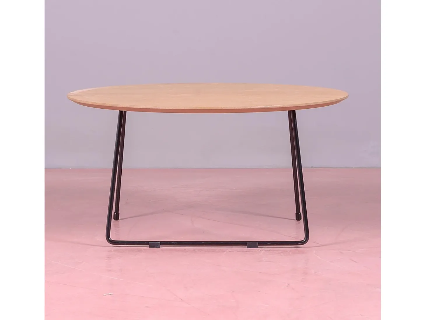 Mesa de centro redonda de carvalho (80cm) - Modin - Carvalho