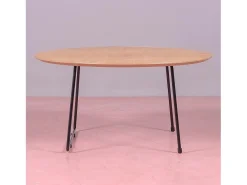 Mesa de centro redonda de carvalho (80cm) - Modin - Carvalho