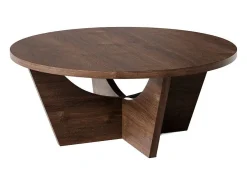Mesa de centro redonda TORI Ø90 cm Carvalho Chocolate