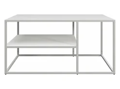 Mesa de centro retangular Solund para sala de estar 45 x 90 x 60 cm branca 03_0008513