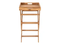 Mesa de Centro Ronda, Castanho, 39x29x49,5 cm, Kendra Home