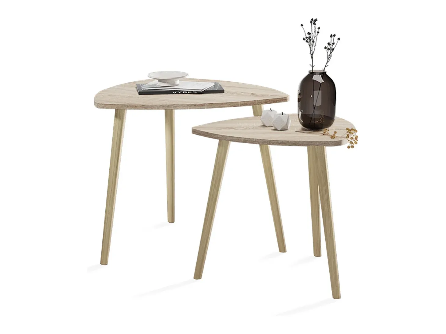 Mesa de centro sonoma 60x60x50 twino