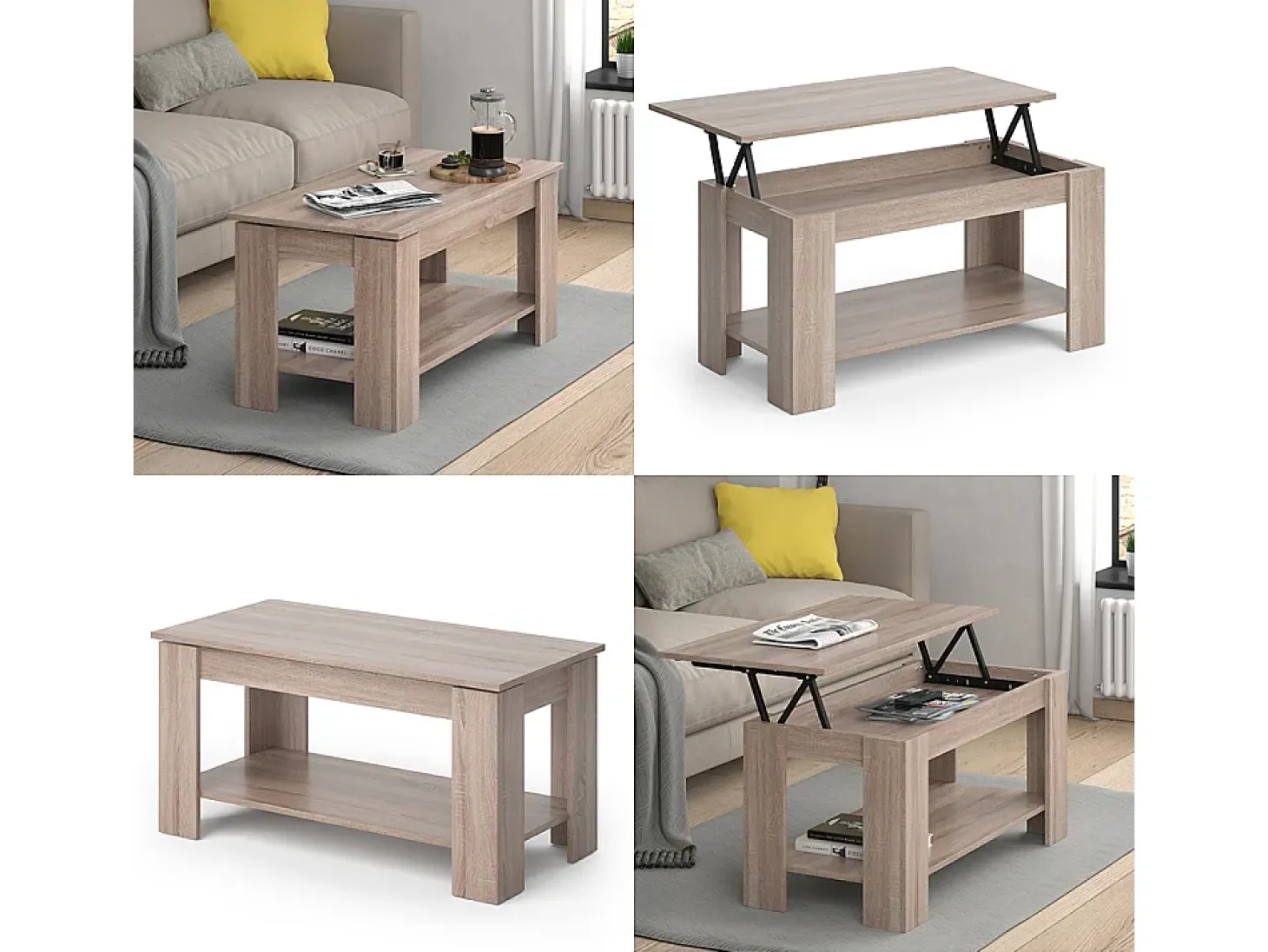 Mesa de centro sonoma 100x50x50 lorenz