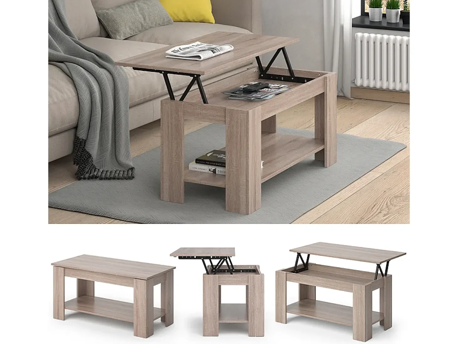 Mesa de centro sonoma 100x50x50 lorenz