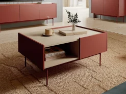 Mesa de centro, Tijolo, TOP: Carvalho Linea, 97 x 45 x 65 cm