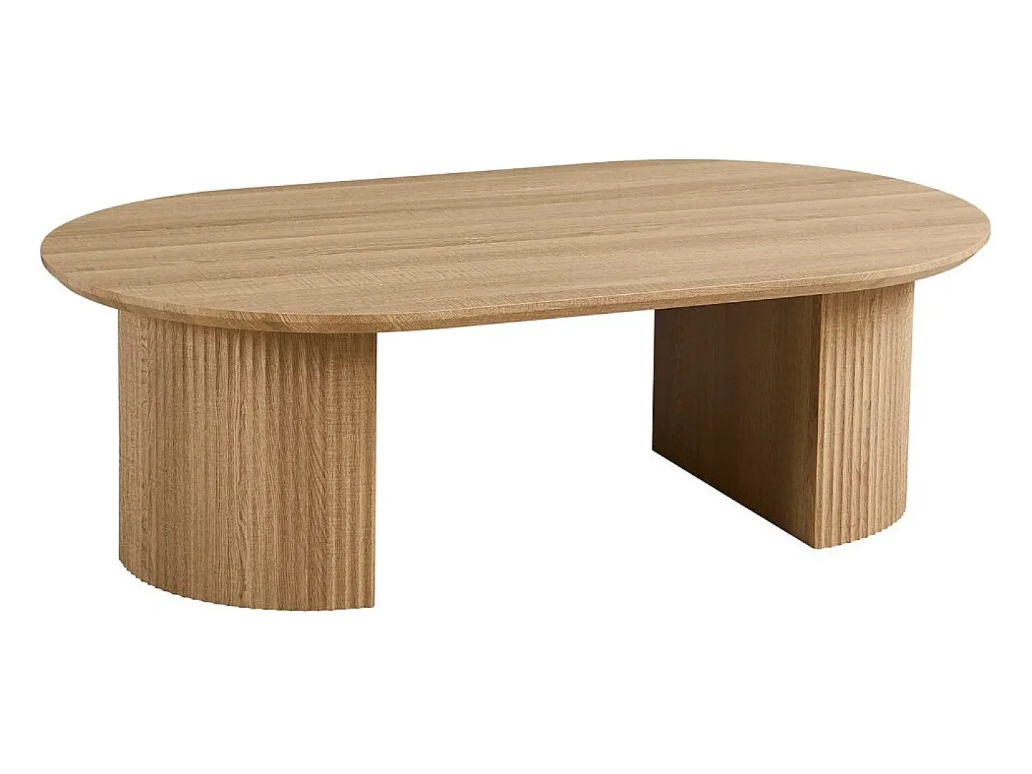 Mesa de Centro VAGOS – Cor carvalho natural – Mesa de centro retangular 120x70 cm – MDF – Design moderno e acolhedor