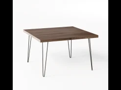 Mesa de centro VIDA 68 x 68 cm para sala de estar, quarto Carvalho Chocolate