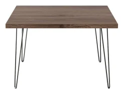 Mesa de centro VIDA 68 x 68 cm para sala de estar, quarto Carvalho Chocolate