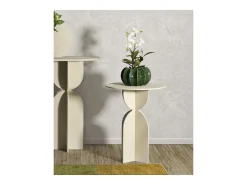 Mesa de Centro VKH800, Bege, 45x45x58 cm, Kendra Home