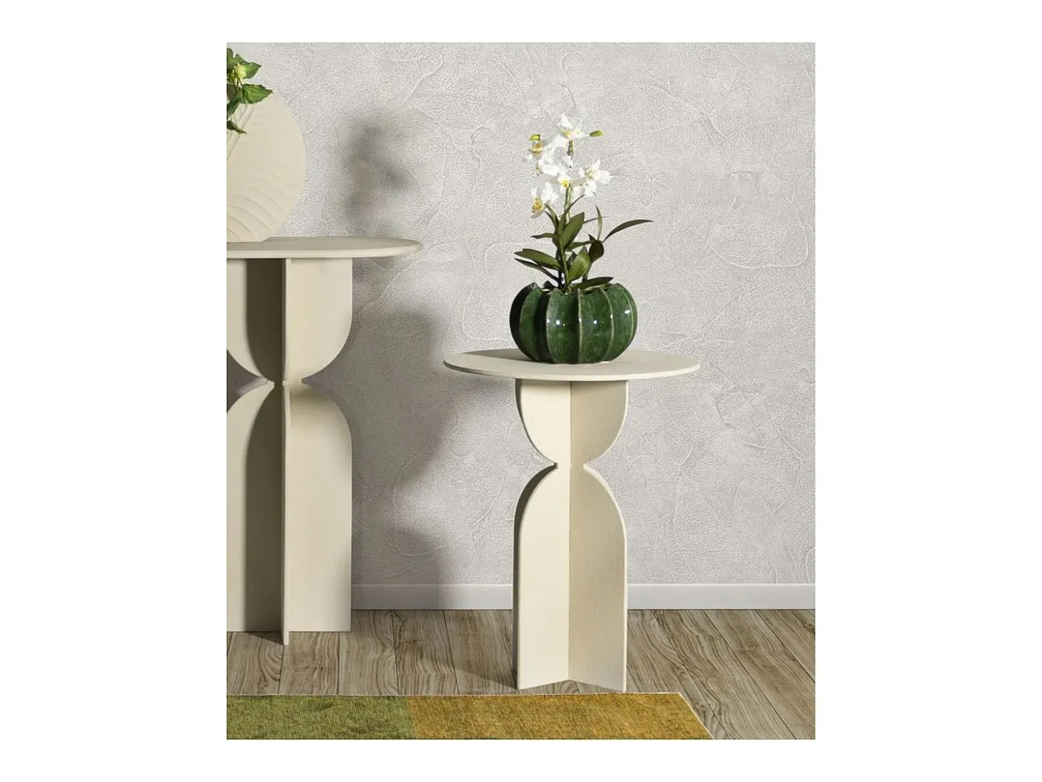Mesa de Centro VKH800, Bege, 45x45x58 cm, Kendra Home