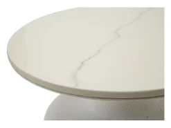 Mesa de Centro VKH526, Branco, 40x40x47 cm, Kendra Home