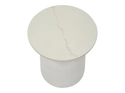 Mesa de Centro VKH526, Branco, 40x40x47 cm, Kendra Home