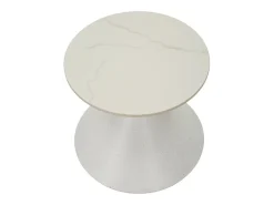 Mesa de Centro VKH528, Branco, 45x45x39 cm, Kendra Home