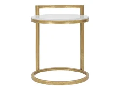 Mesa de Centro VKH531, Branco, 40,5x40,5x50,5 cm, Kendra Home