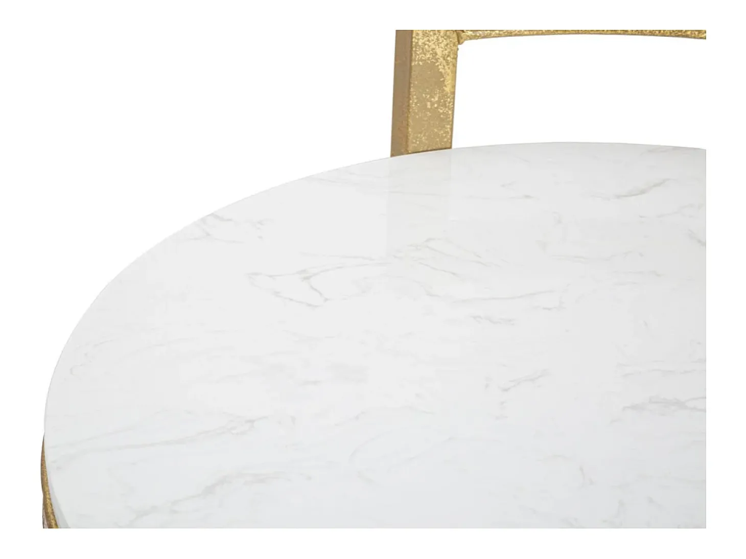 Mesa de Centro VKH531, Branco, 40,5x40,5x50,5 cm, Kendra Home