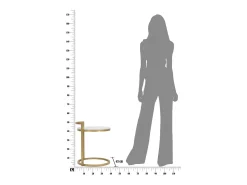 Mesa de Centro VKH531, Branco, 40,5x40,5x50,5 cm, Kendra Home