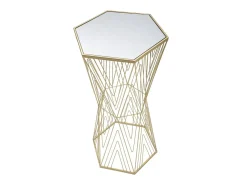 Mesa de Centro VKH600, Ouro, 40x35x80 cm, Kendra Home