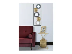 Mesa de Centro VKH543, Ouro, 40x35x60 cm, Kendra Home