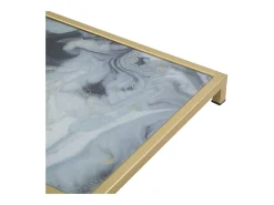 Mesa de Centro VKH543, Ouro, 40x35x60 cm, Kendra Home