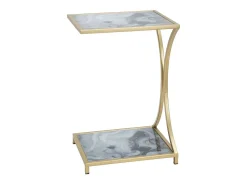 Mesa de Centro VKH543, Ouro, 40x35x60 cm, Kendra Home
