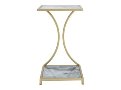 Mesa de Centro VKH543, Ouro, 40x35x60 cm, Kendra Home