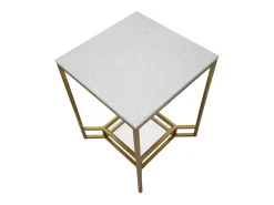 Mesa de Centro VKH536, Ouro, 47x47x60 cm, Kendra Home