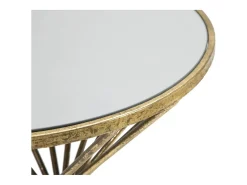 Mesa de Centro VKH549, Ouro, 42x42x50 cm, Kendra Home