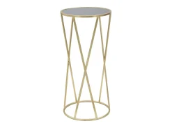 Mesa de Centro VKH601, Ouro, 35x35x75 cm, Kendra Home