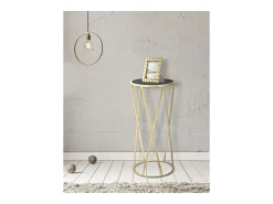 Mesa de Centro VKH601, Ouro, 35x35x75 cm, Kendra Home