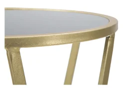 Mesa de Centro VKH601, Ouro, 35x35x75 cm, Kendra Home